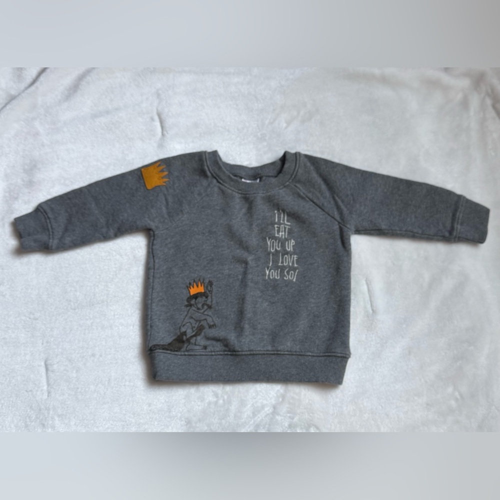 Where The Wild Things Are Sweatshirt with Crown Design